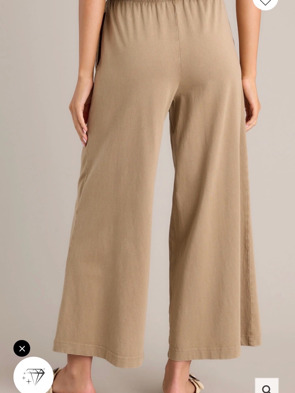 Z Supply Scout Pant + Sloane V-Neck Top Matching Set Medium Iced Coffee Brown - Picture 4 of 6